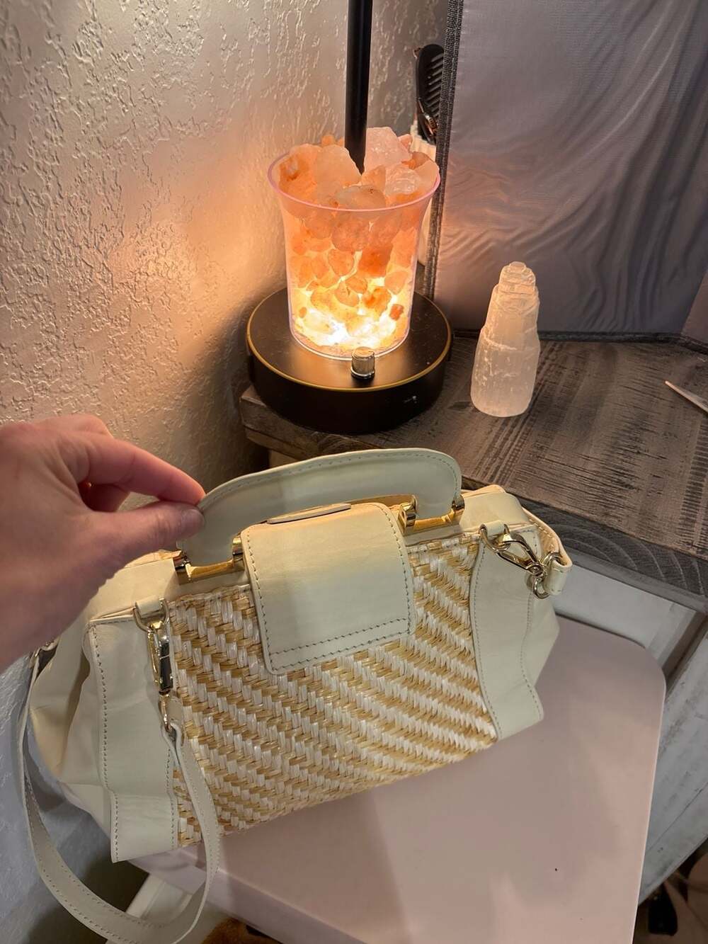 Ba: Divina Firenze Woven Straw and Leather Top Handle Satchel Bag Made in Italy - Picture 3 of 11